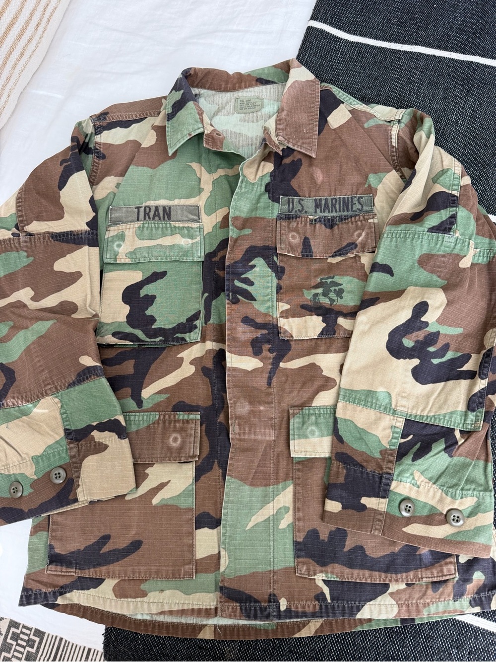 Vintage authentic marines Camo Utility Jacket - so cool